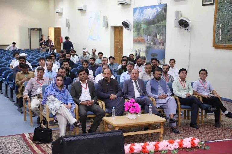 Delegates, faculty and students seated in the conference hall during ICFAS-26 in Gilgit