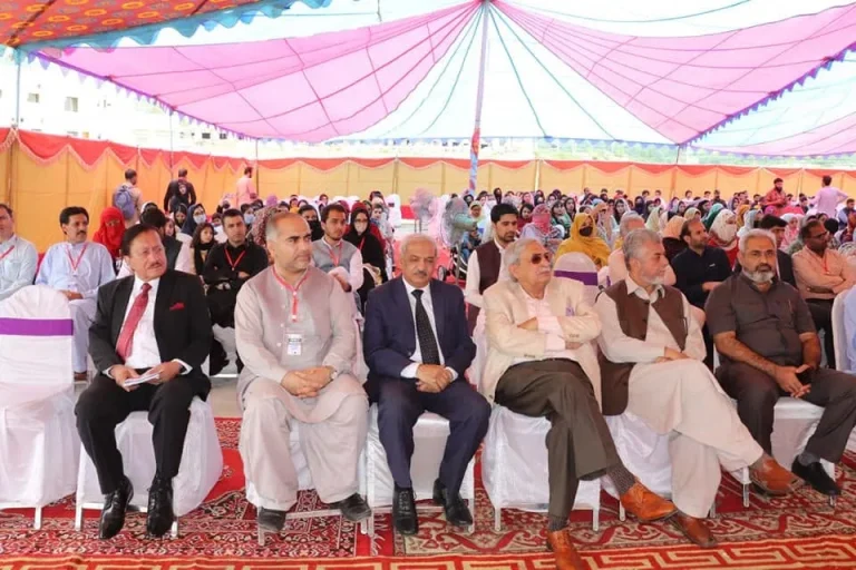 Delegates and guests filling the conference marquee at the International Food & Nutrition Conference 2022 in Swat